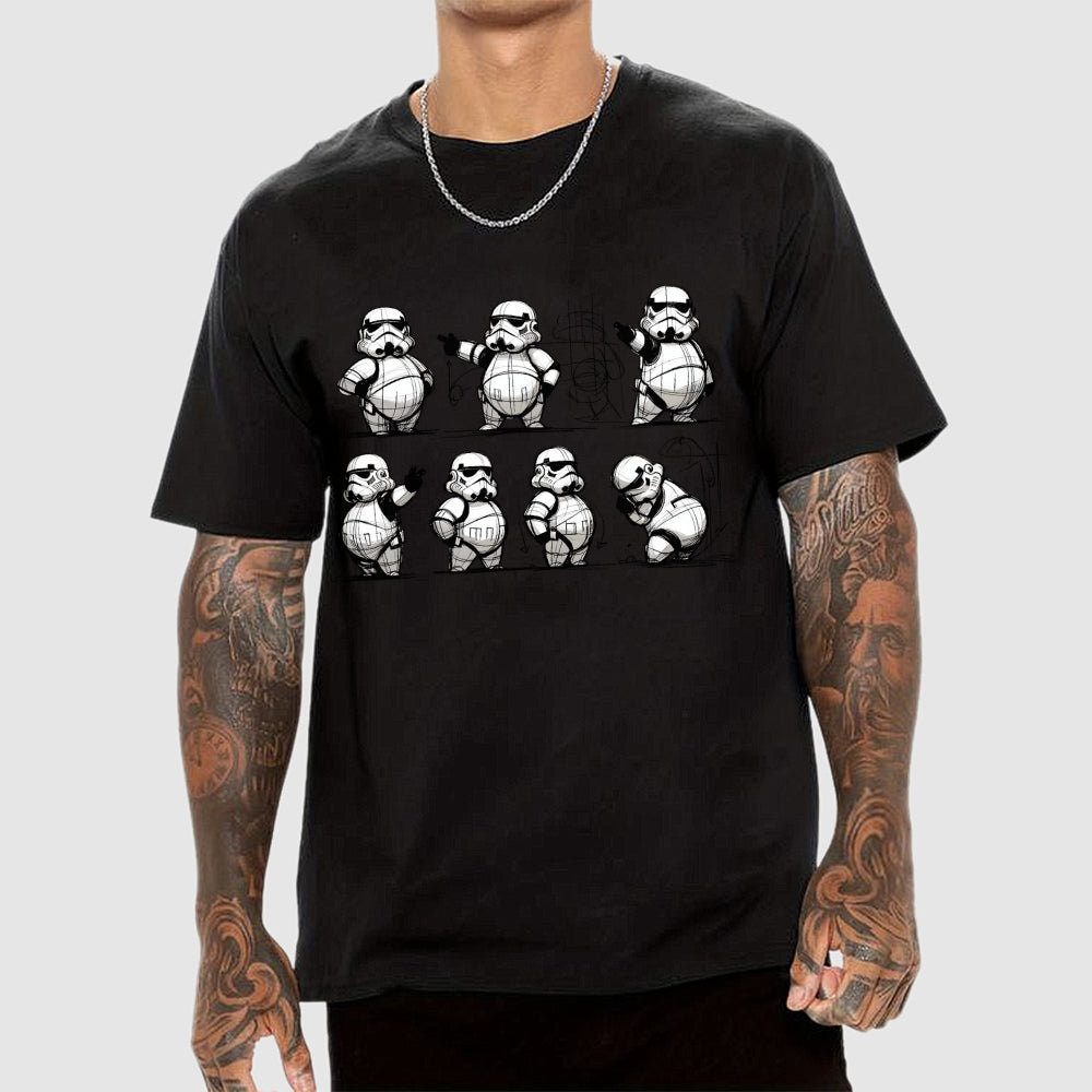 Obese version of Imperial soldier design draft  T-Shirt