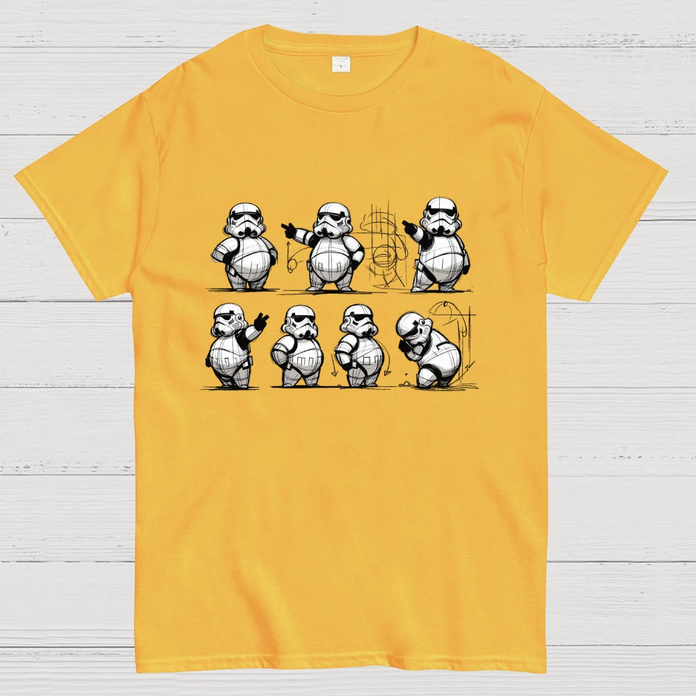 Obese version of Imperial soldier design draft  T-Shirt