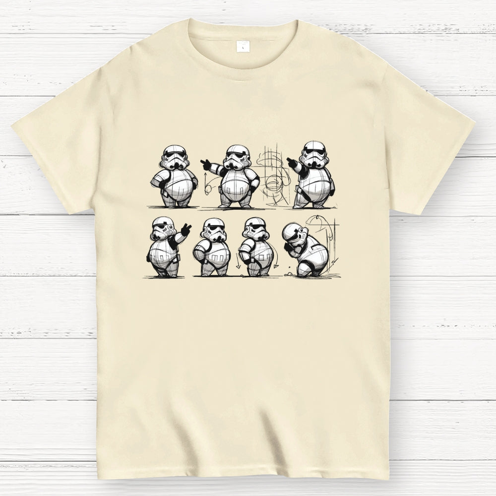 Obese version of Imperial soldier design draft  T-Shirt