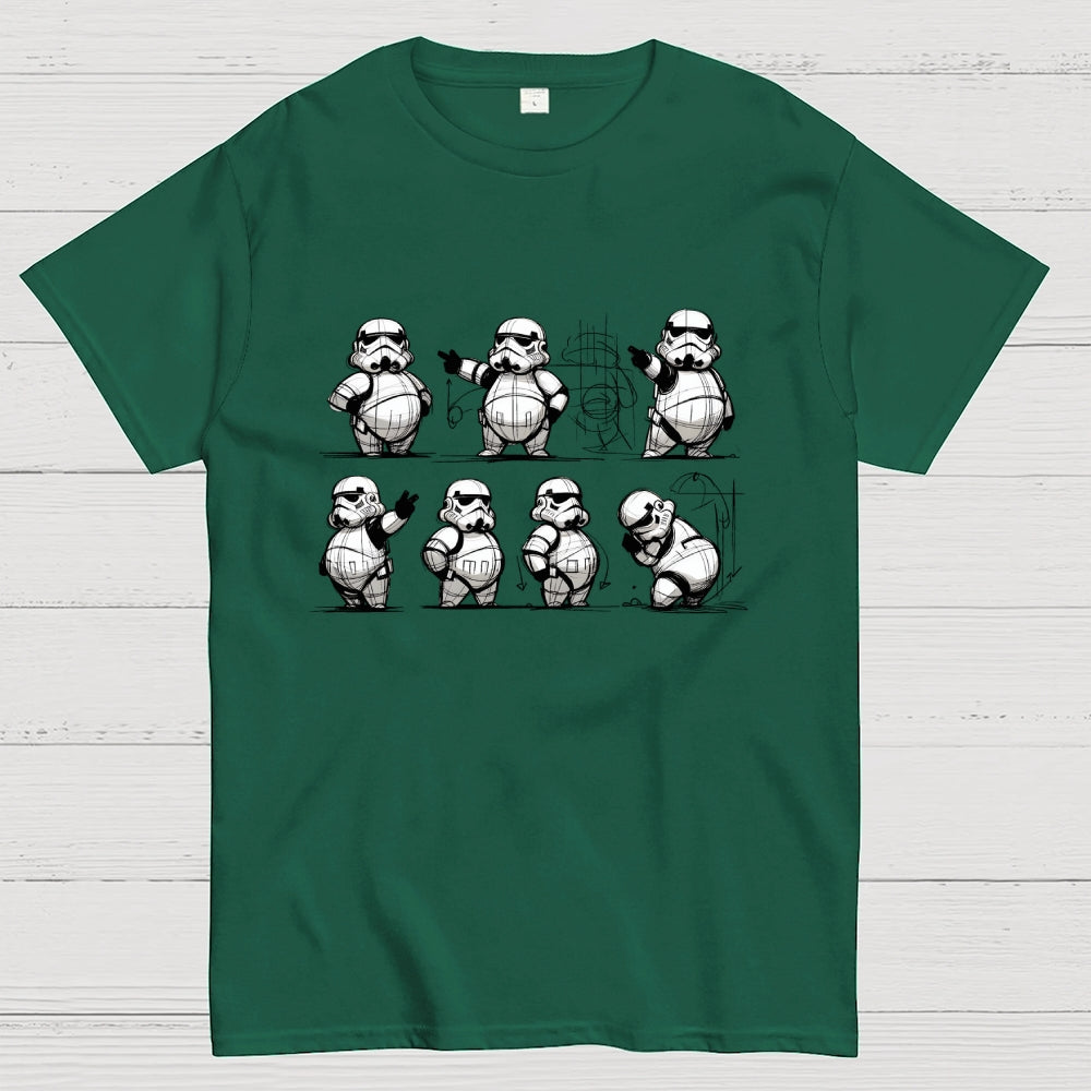 Obese version of Imperial soldier design draft  T-Shirt