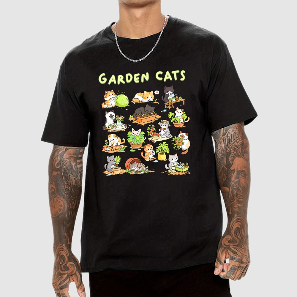 Garden Cats  T-Shirt