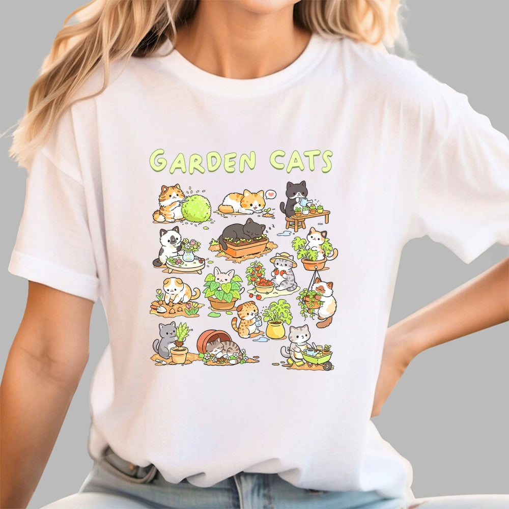 Garden Cats  T-Shirt