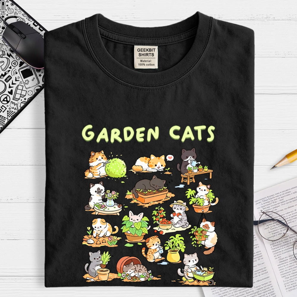 Garden Cats  T-Shirt