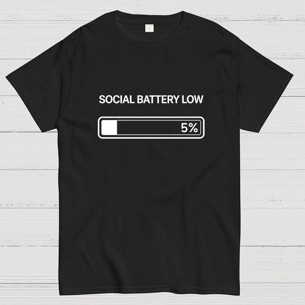 SOCIAL BATTERY 5%  T-Shirt