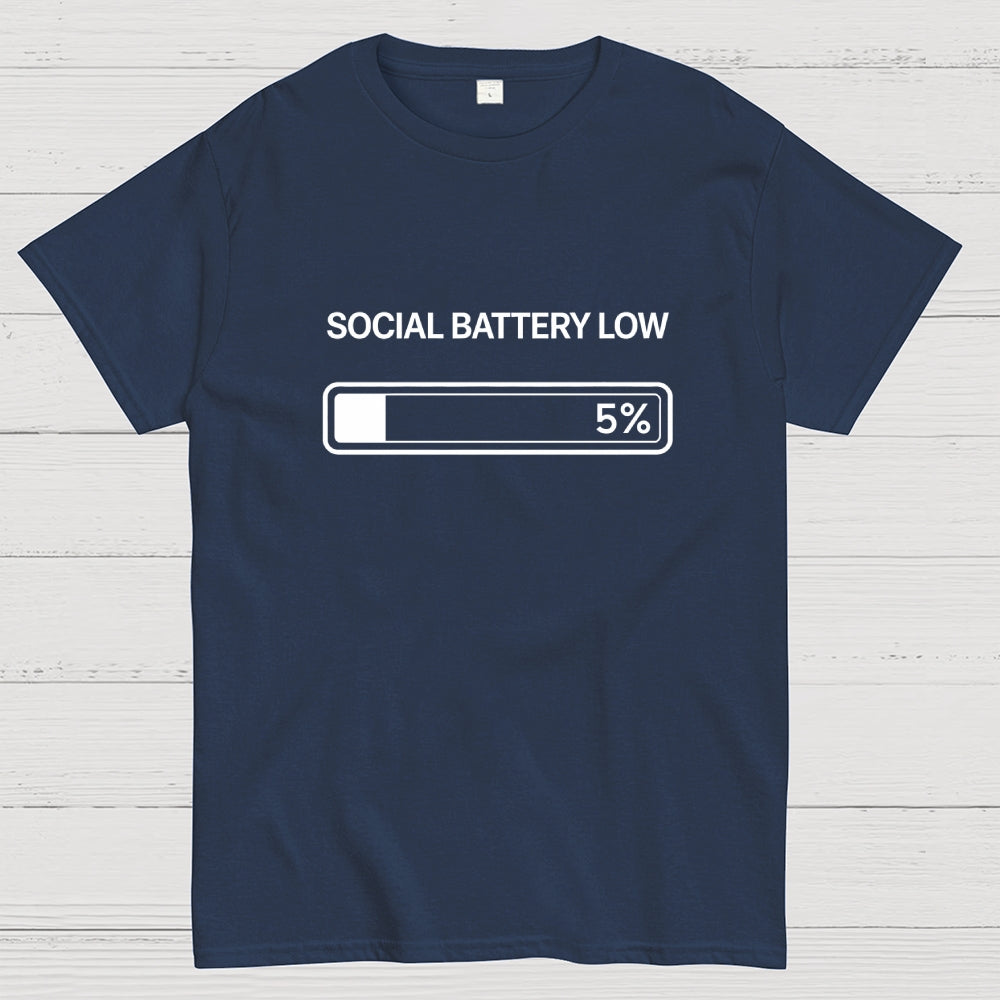 SOCIAL BATTERY 5%  T-Shirt