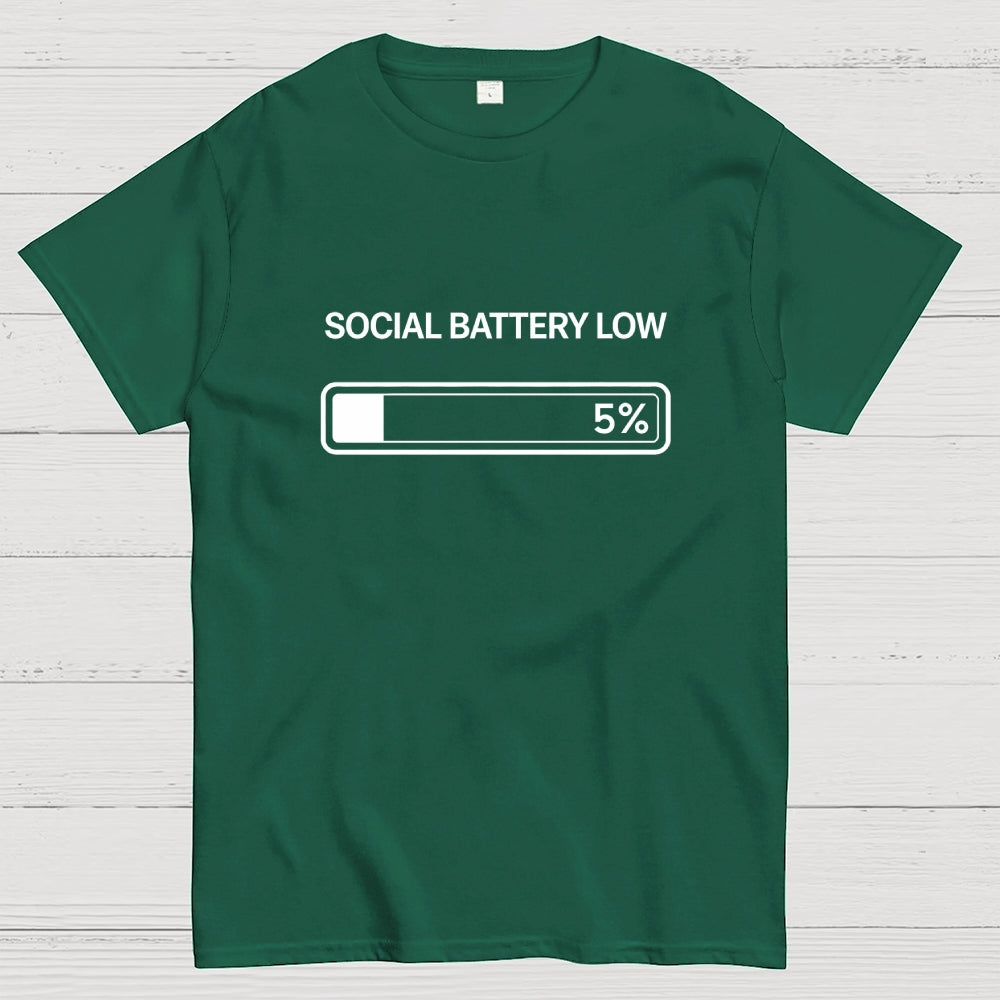 SOCIAL BATTERY 5%  T-Shirt