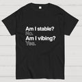 Am I stable? No. Am I vibing? Yes.  T-Shirt