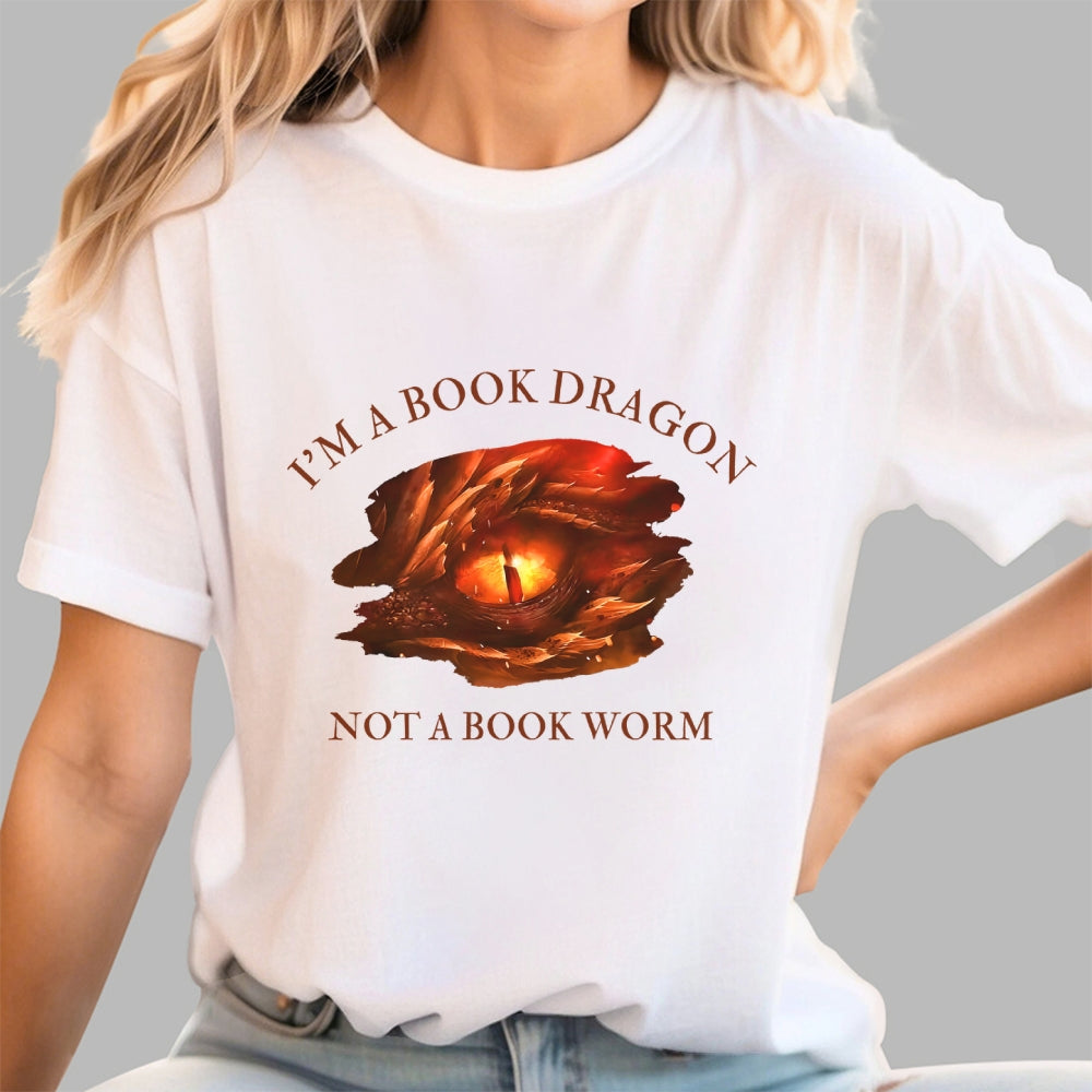 I‘m A Book Dragon, Not A Book Worm  T-Shirt