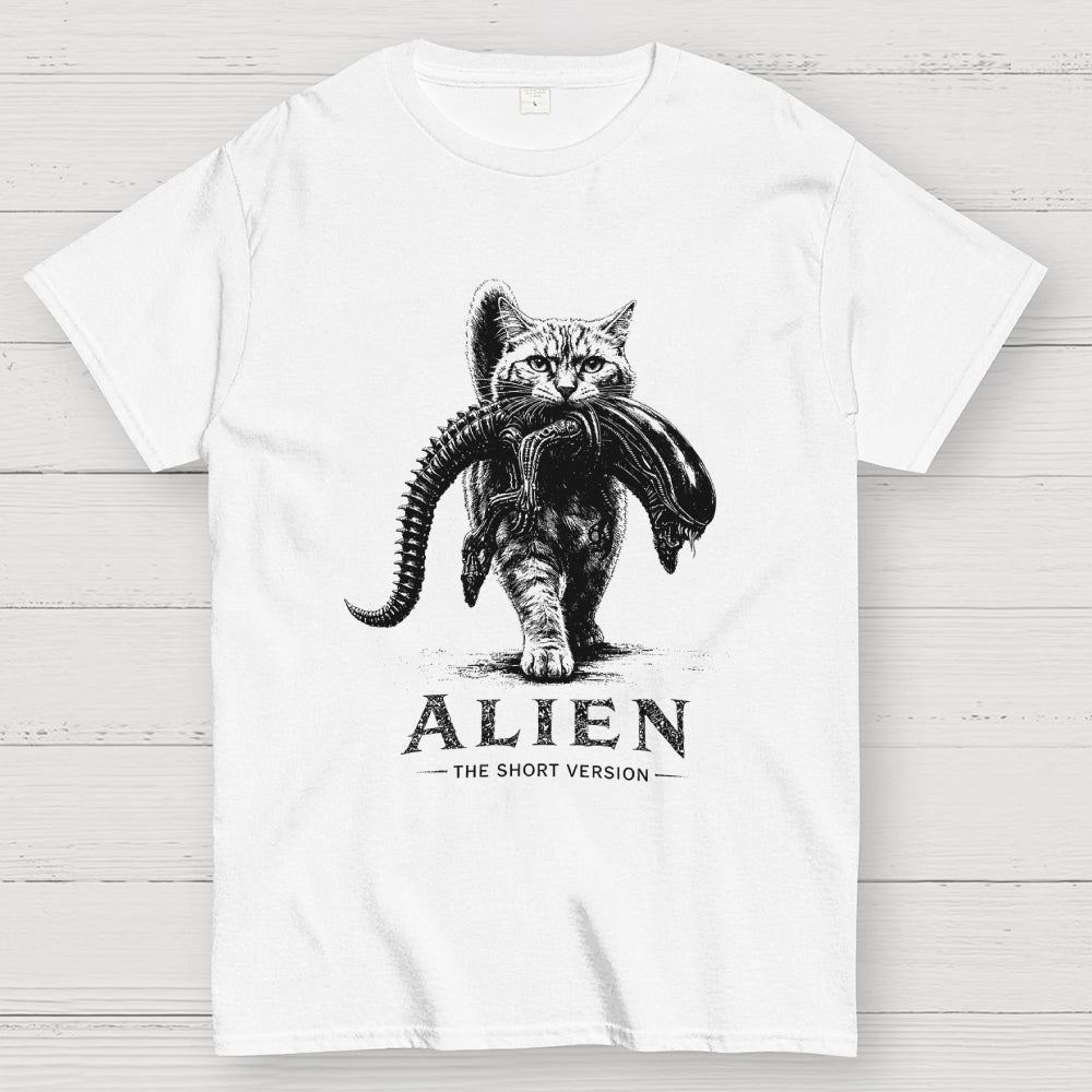 Alien The Short Version Cat  T-Shirt