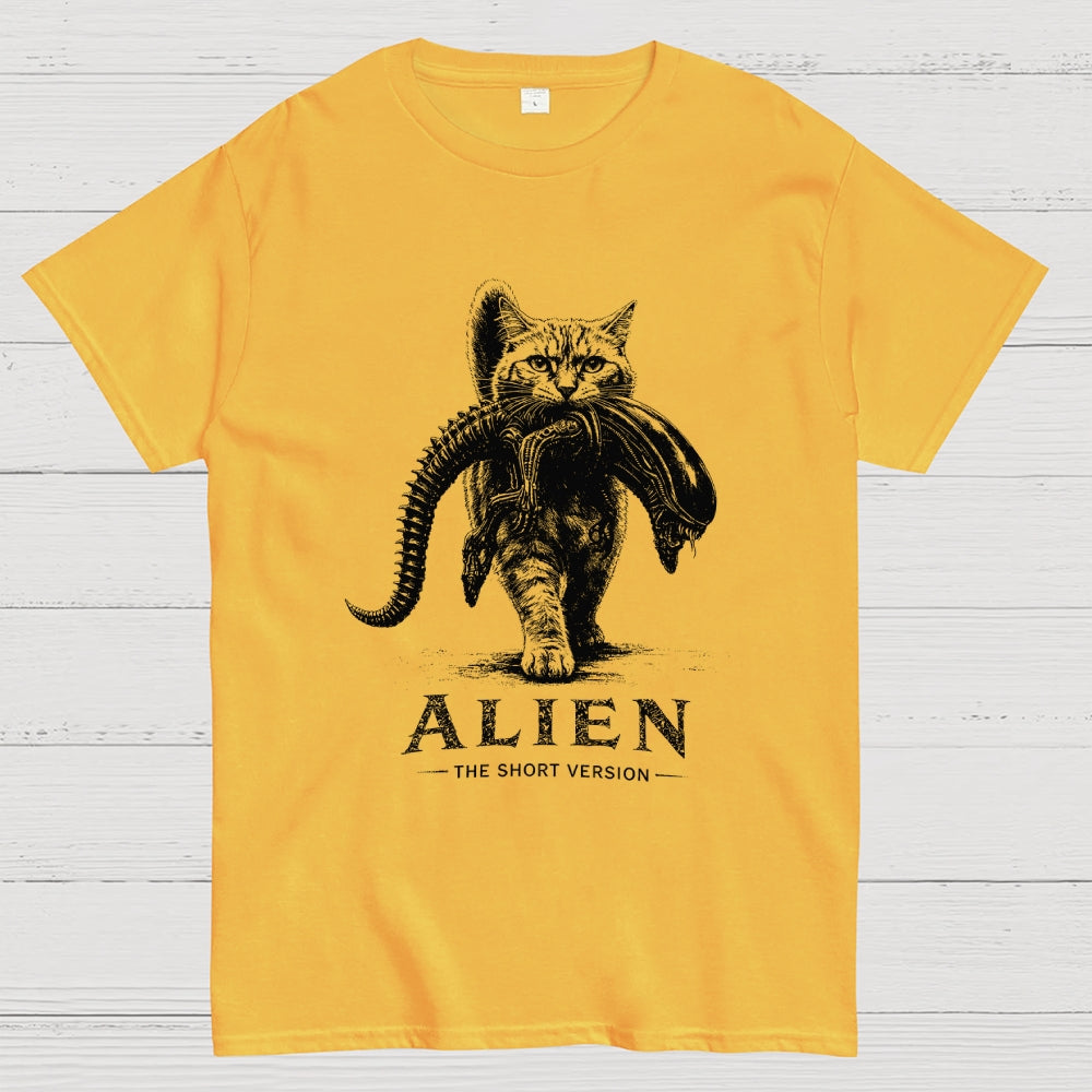 Alien The Short Version Cat  T-Shirt