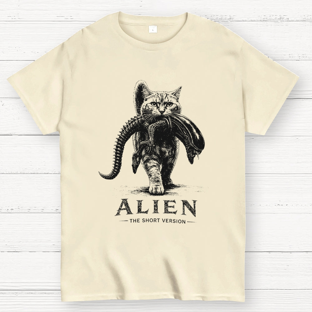 Alien The Short Version Cat  T-Shirt