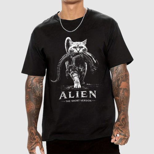 Alien The Short Version Cat  T-Shirt