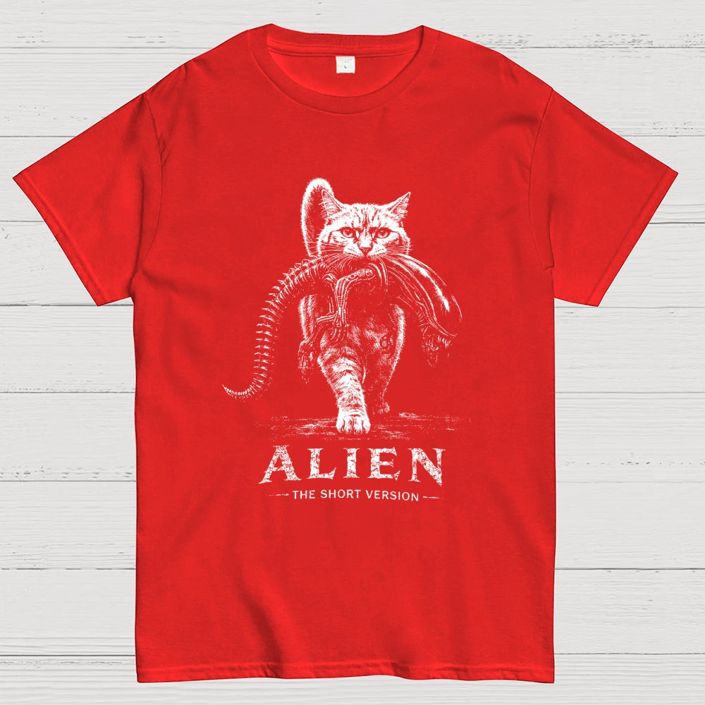Alien The Short Version Cat  T-Shirt