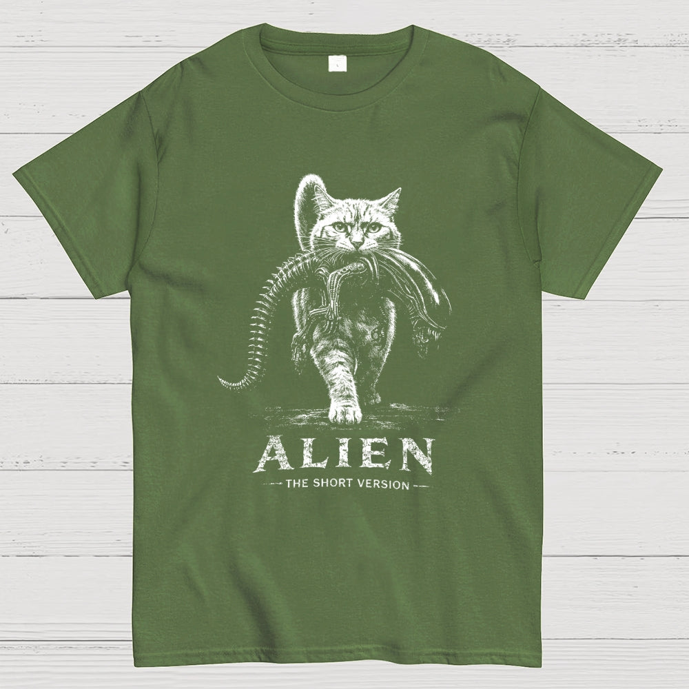 Alien The Short Version Cat  T-Shirt