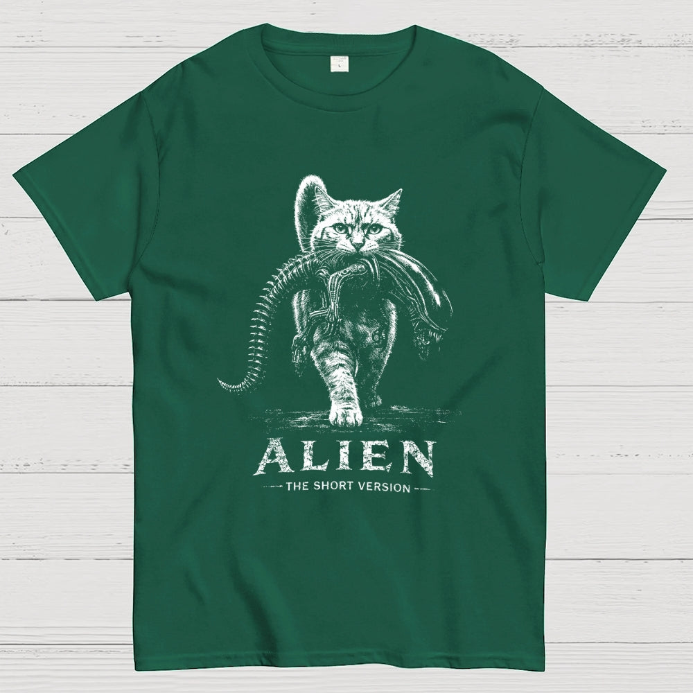 Alien The Short Version Cat  T-Shirt