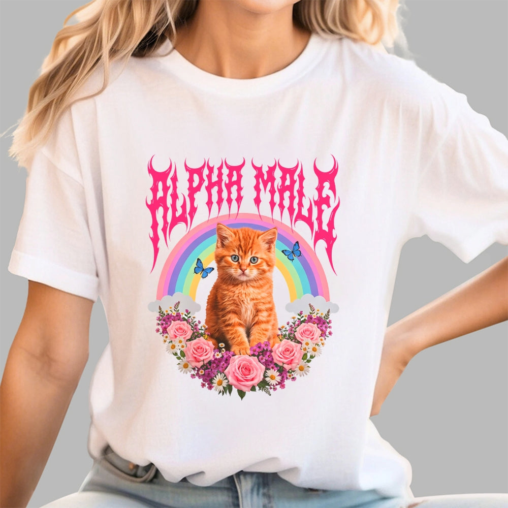 Alpha Male Funny Kitten Cat  T-Shirt