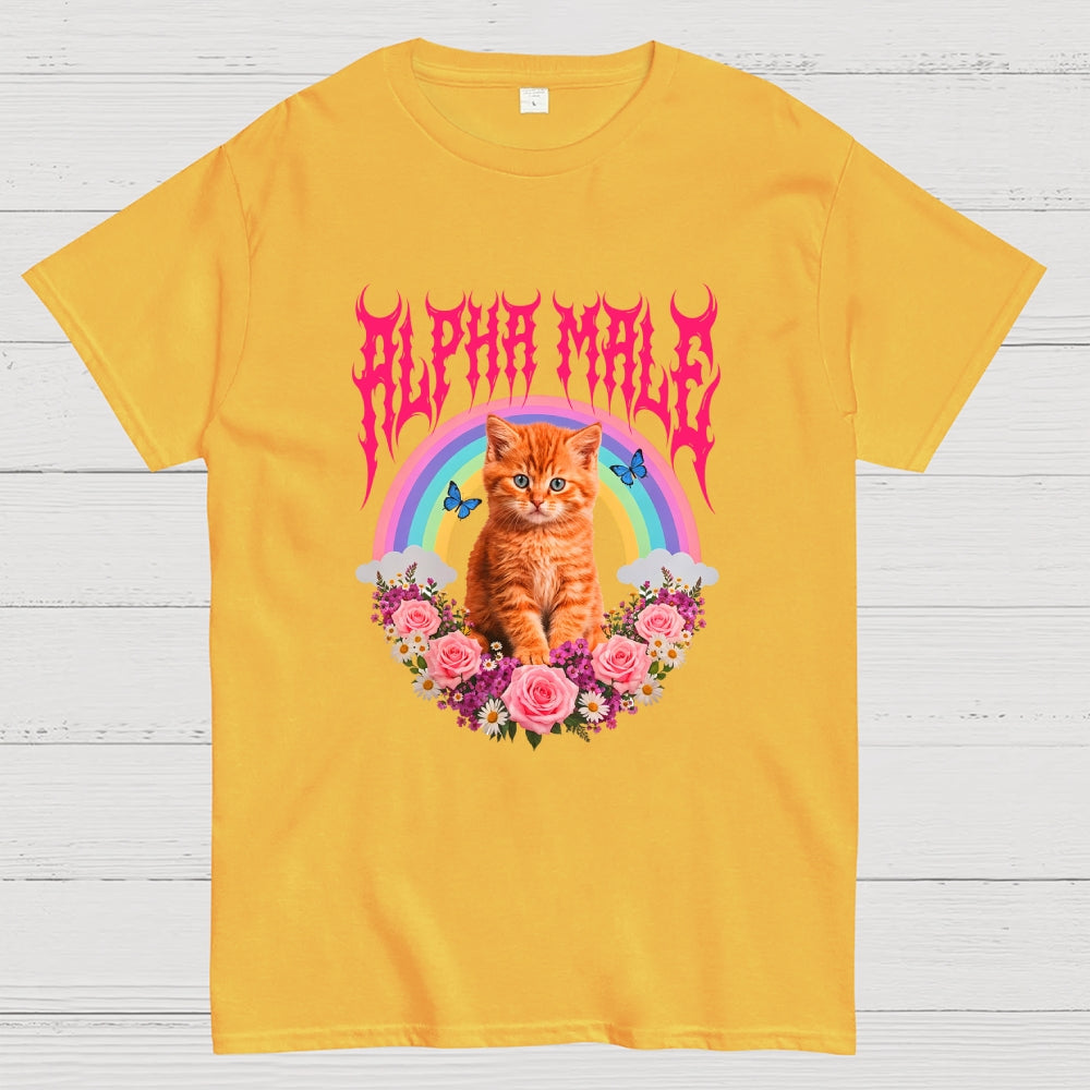 Alpha Male Funny Kitten Cat  T-Shirt