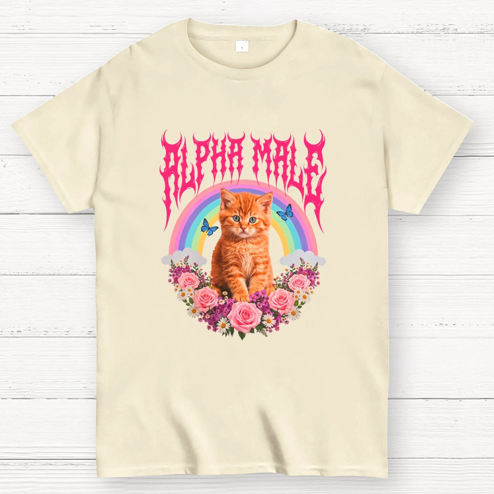 Alpha Male Funny Kitten Cat  T-Shirt