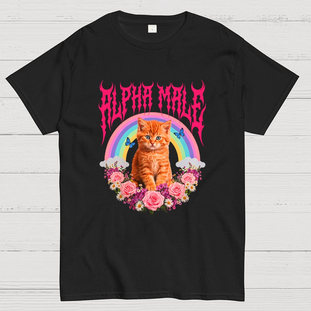 Alpha Male Funny Kitten Cat  T-Shirt