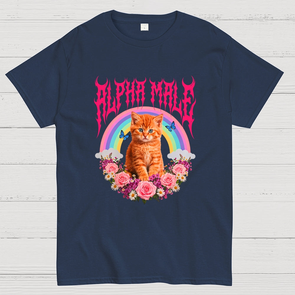 Alpha Male Funny Kitten Cat  T-Shirt
