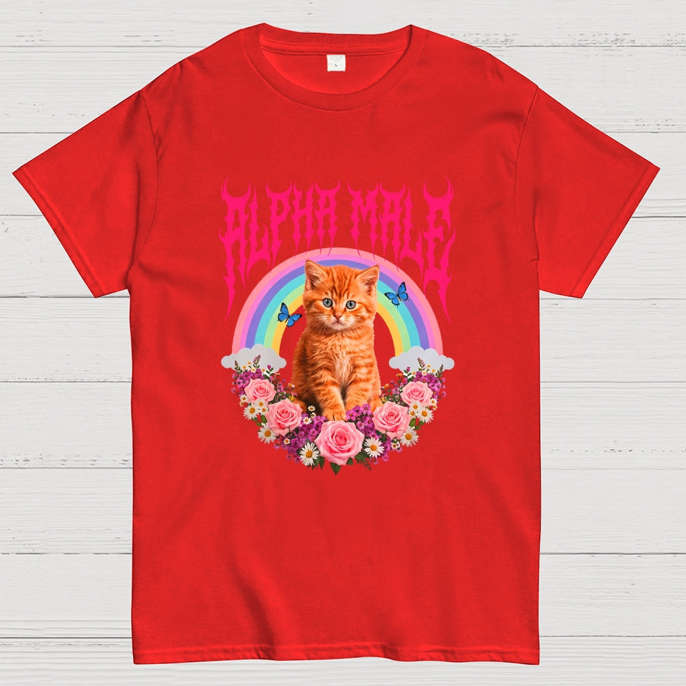 Alpha Male Funny Kitten Cat  T-Shirt