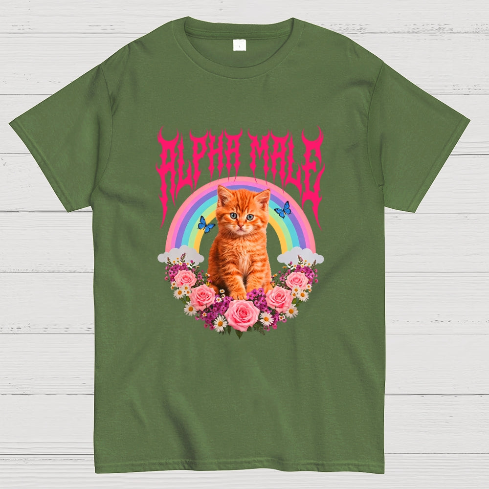 Alpha Male Funny Kitten Cat  T-Shirt