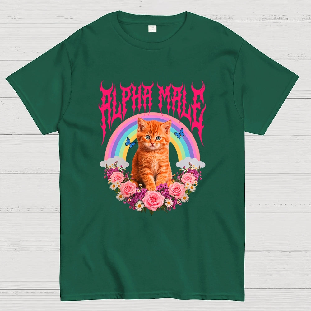 Alpha Male Funny Kitten Cat  T-Shirt