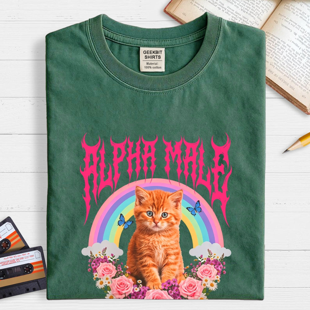 Alpha Male Funny Kitten Cat  T-Shirt
