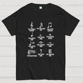 Musician With Note Types  T-Shirt