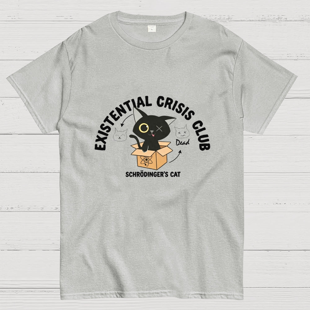 Existential Crisis ClubSchrödinger Cat Art Print  T-Shirt