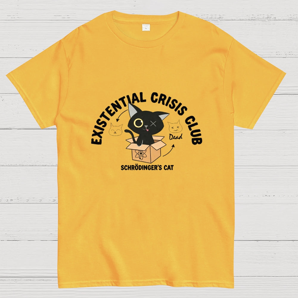 Existential Crisis ClubSchrödinger Cat Art Print  T-Shirt