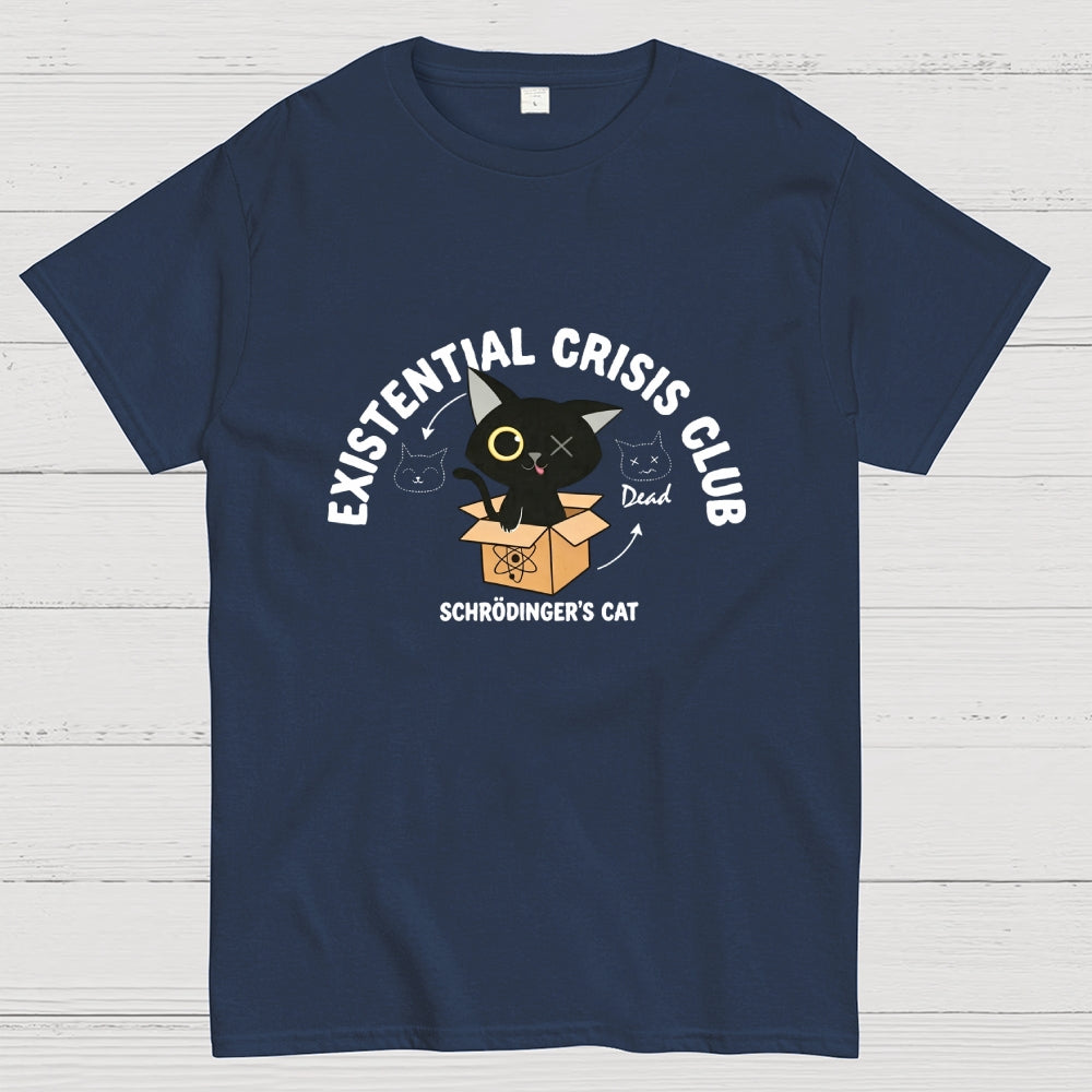 Existential Crisis ClubSchrödinger Cat Art Print  T-Shirt