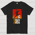 Run BB-8 Run Darth Vader Hitting BB8 Sci Fi Adventure  T-Shirt