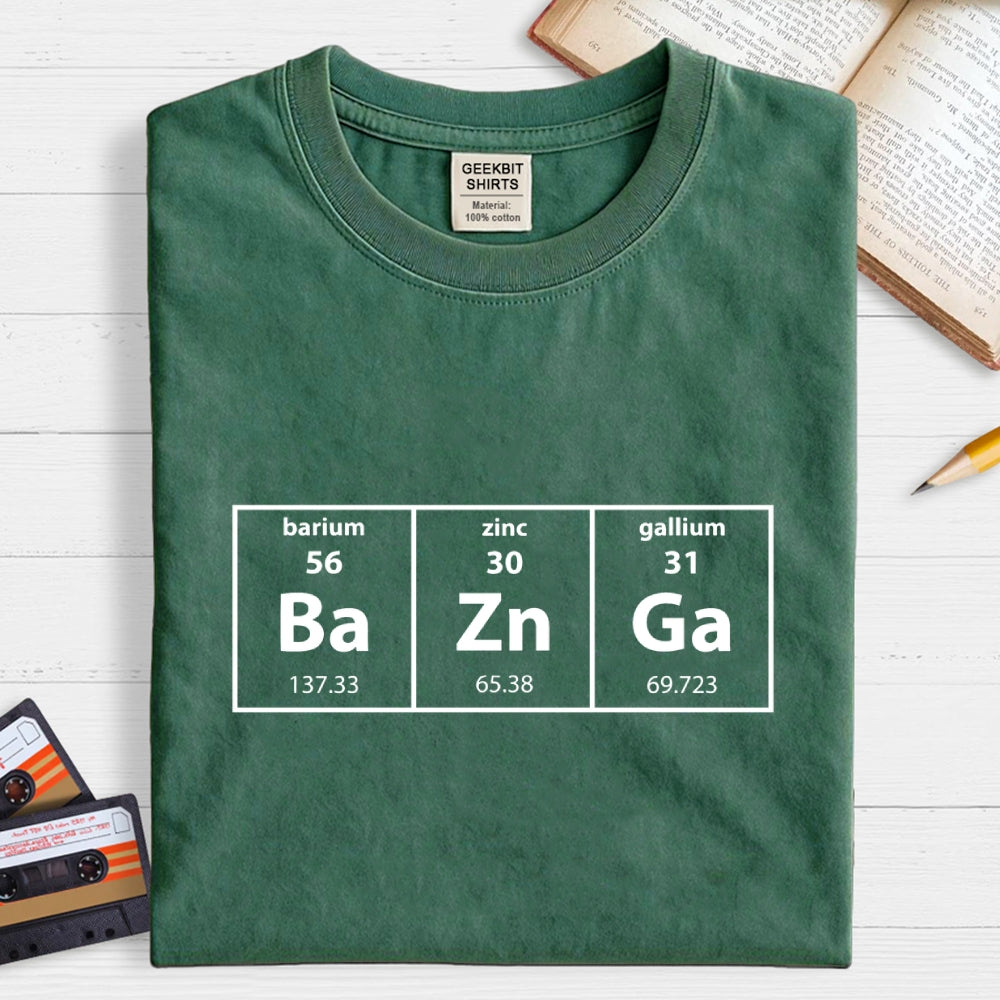 Baznga Periodic Table  T-Shirt