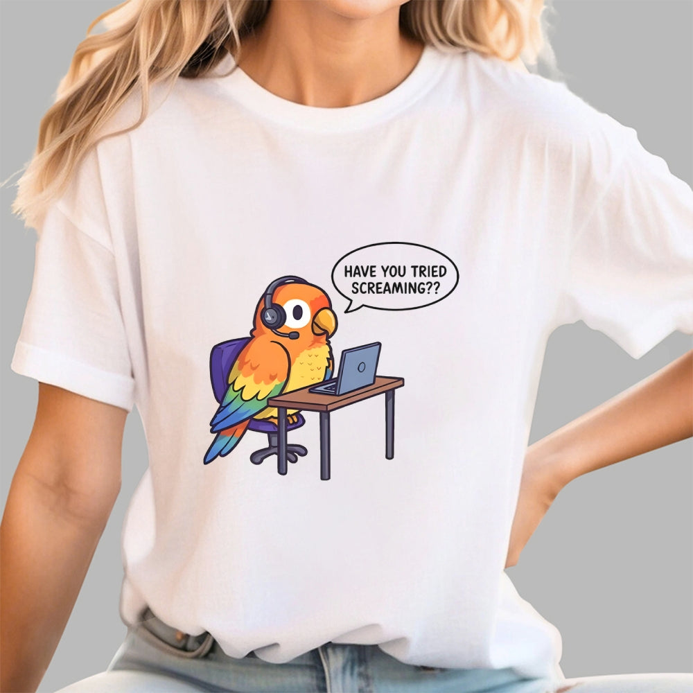 Funny Bird Call Center Agent  T-Shirt