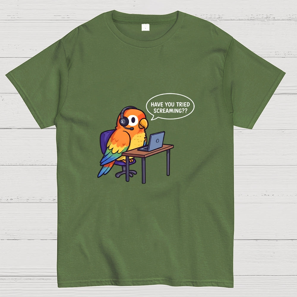 Funny Bird Call Center Agent  T-Shirt