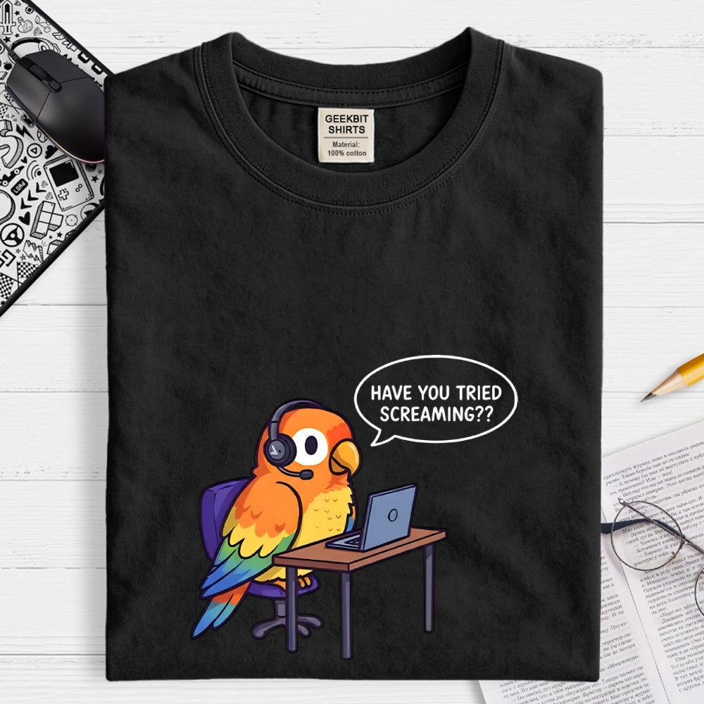 Funny Bird Call Center Agent  T-Shirt