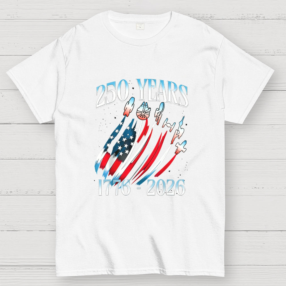 USA 250th Anniversary Sci Fi Space  T-Shirt