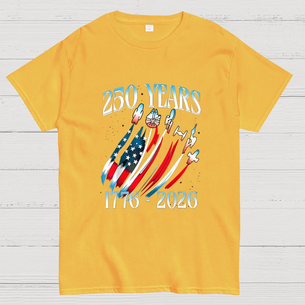 USA 250th Anniversary Sci Fi Space  T-Shirt