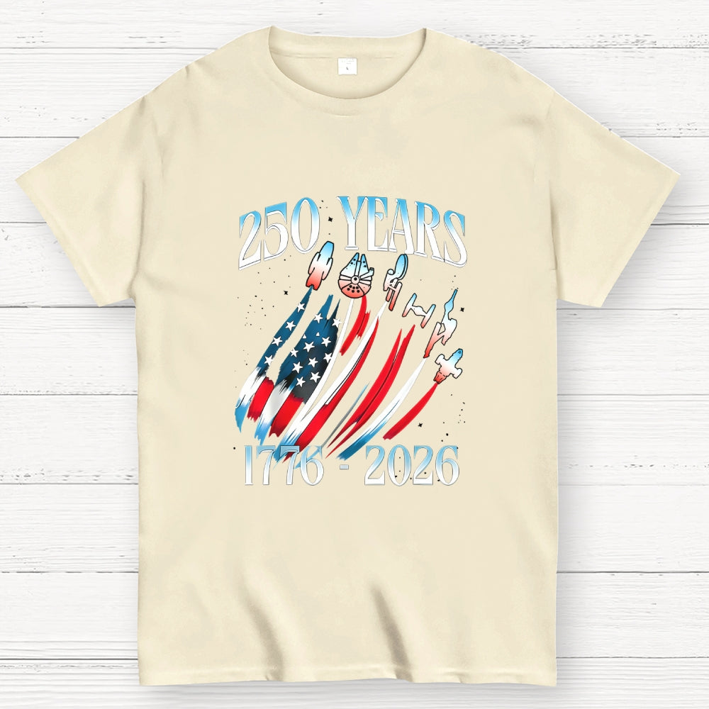 USA 250th Anniversary Sci Fi Space  T-Shirt