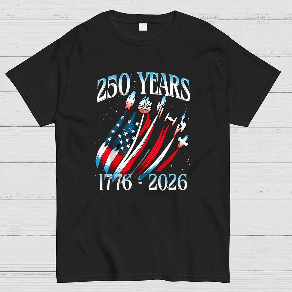 USA 250th Anniversary Sci Fi Space  T-Shirt