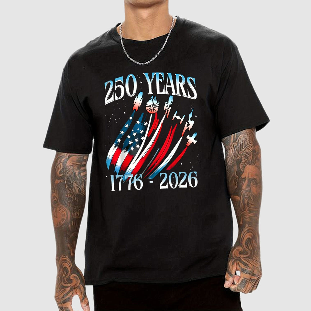 USA 250th Anniversary Sci Fi Space  T-Shirt