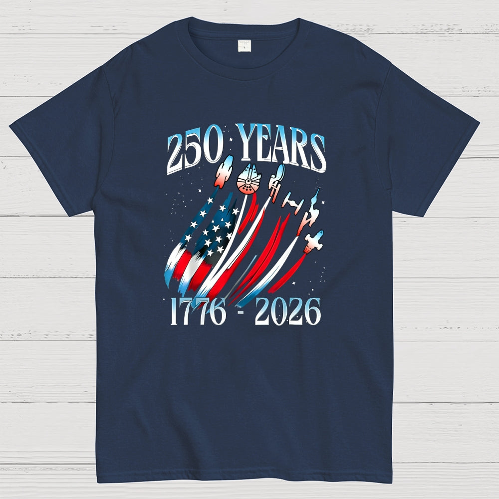 USA 250th Anniversary Sci Fi Space  T-Shirt