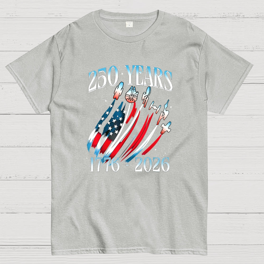 USA 250th Anniversary Sci Fi Space  T-Shirt