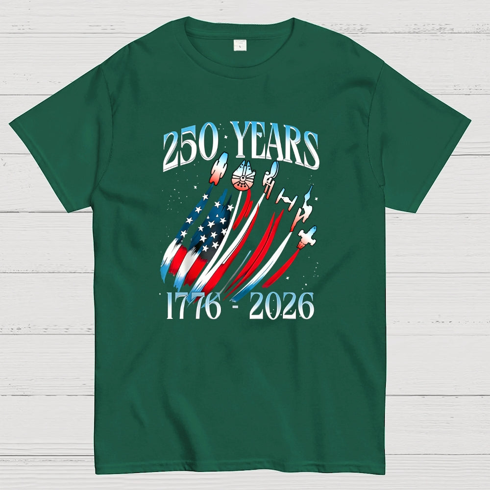 USA 250th Anniversary Sci Fi Space  T-Shirt