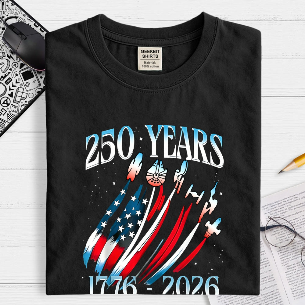 USA 250th Anniversary Sci Fi Space  T-Shirt