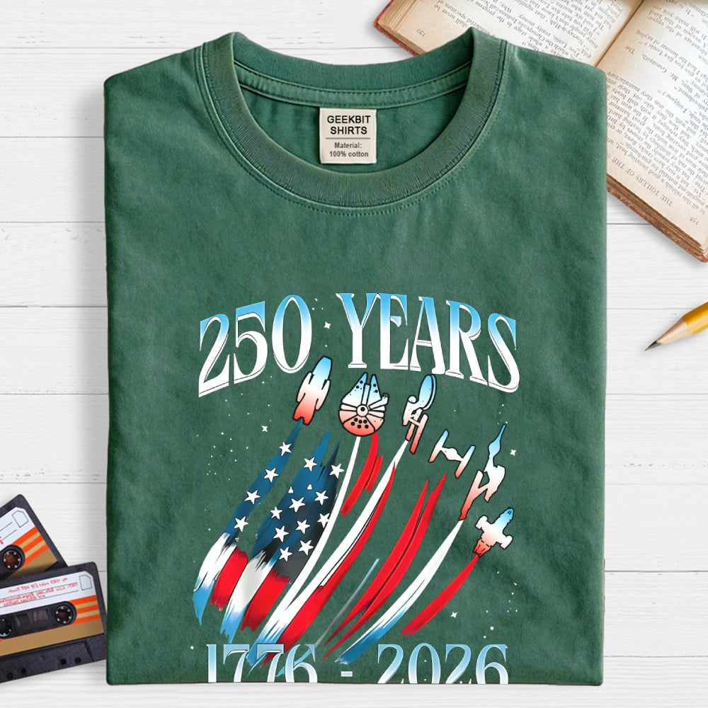 USA 250th Anniversary Sci Fi Space  T-Shirt
