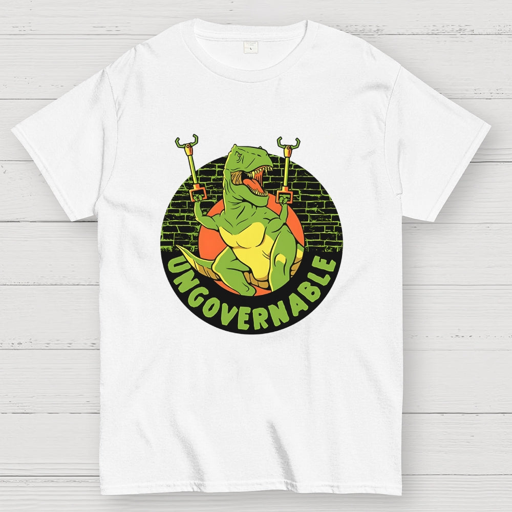 Become Ungovernable Funny Dinosaur  T-Shirt