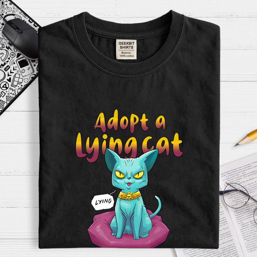 Lying Cat  T-Shirt