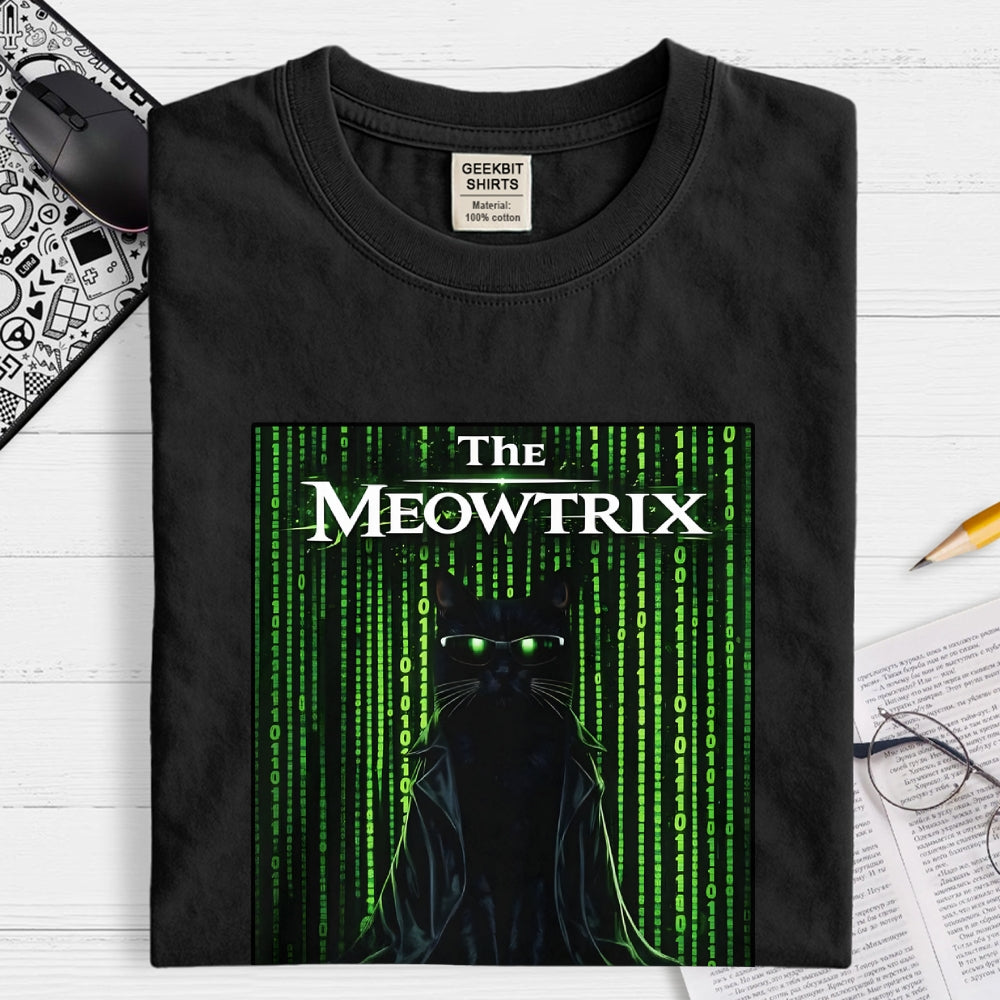 The Meowtrix Cat  T-Shirt